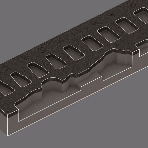 WKŁADKA PIANKOWA ZYKLOP 1/4'' 8000 A, SET 1, 37CZ.