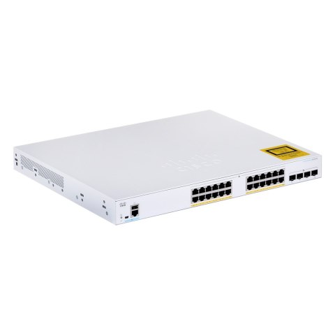 Cisco CBS350-24FP-4X-EU łącza sieciowe Zarządzany L2/L3 Gigabit Ethernet (10/100/1000) Srebrny