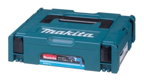 Makita HP2071J wiertło Zamek centralny 2900 RPM Czarny, Niebieski, Srebrny 2,5 kg