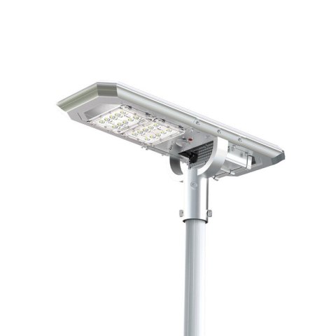 POWERNEED SOLARNA LAMPA ULICZNA ATLAS 2000LM, LED X20, PANEL SOLARNY 25.8W, CZUJNIK RUCHU I ZMIERZCHOWY, SREBRNA, SSL32