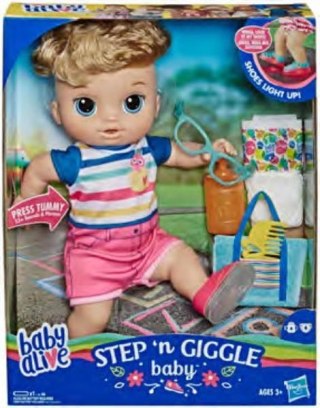 Baby Alive Step n Giggle chłopiec (blondyn) E5244 HASBRO