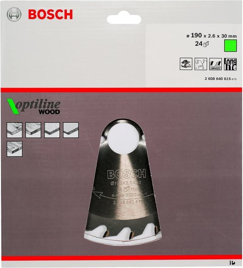 Bosch ?2608640615 ostrze do piły tarczowej 19 cm 1 szt.