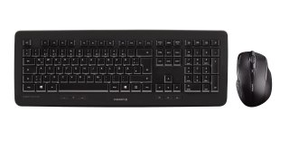 CHERRY DW 5100 klawiatura Dołączona myszka Uniwersalne RF Wireless QWERTY British English Czarny