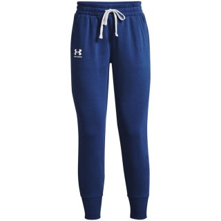 Spodnie damskie Under Armour Rival Fleece Joggers niebieskie 1356416 404