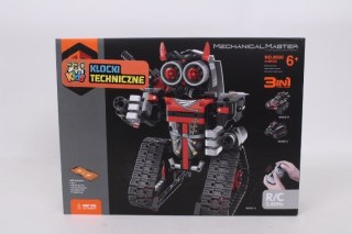 Klocki techniczne RC 3w1Robot/Auto czerw.05567