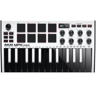 AKAI MPK MINI 3 WHITE - Mini klawiatura sterująca