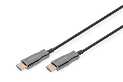 DIGITUS KABEL POŁĄCZENIOWY HYBRYDOWY AOC HDMI 2.0 PREMIUM HIGH SPEED 4K60HZ UHD HDMI A/HDMI A M/M CZARNY 15M AK-330125-150-S