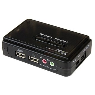 2 PORT USB KVM SWITCH W/ AUDIO/IN