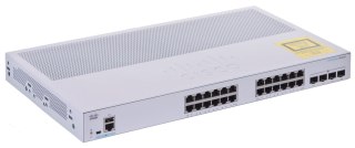 Cisco CBS350-24T-4X-EU łącza sieciowe Zarządzany L2/L3 Gigabit Ethernet (10/100/1000) Srebrny