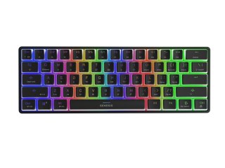 KLAWIATURA DLA GRACZY GENESIS THOR 660 US BLACK BEZPRZEWODOWA RGB MECHANICZNA GATERON RED