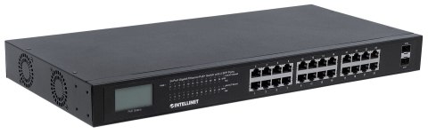 INTELLINET SWITCH GIGABIT 24X RJ45 POE+, 2X SFP, W