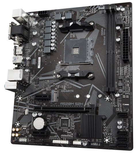 GIGABYTE A520M S2H płyta główna AMD A520 Socket AM4 micro ATX