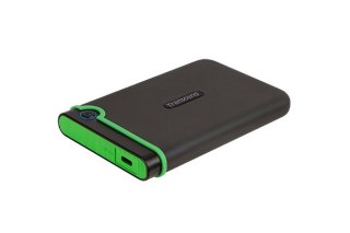 Transcend StoreJet 25M3C zewnętrzny dysk twarde 2 TB 2.5" USB Type-C 3.2 Gen 1 (3.1 Gen 1) Czarny, Zielony