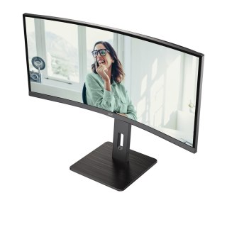 AOC CU34P3CV monitor komputerowy 86,4 cm (34") 3440 x 1440 px UltraWide Quad HD LED Czarny